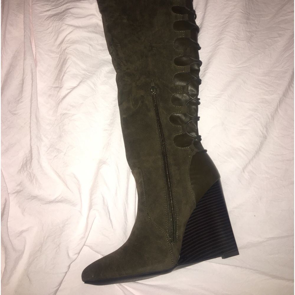 NWT - Sage Green Boots